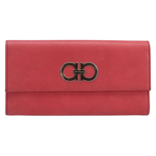 Salvatore Ferragamo Gancini Flap Saffiano Leather Product Image