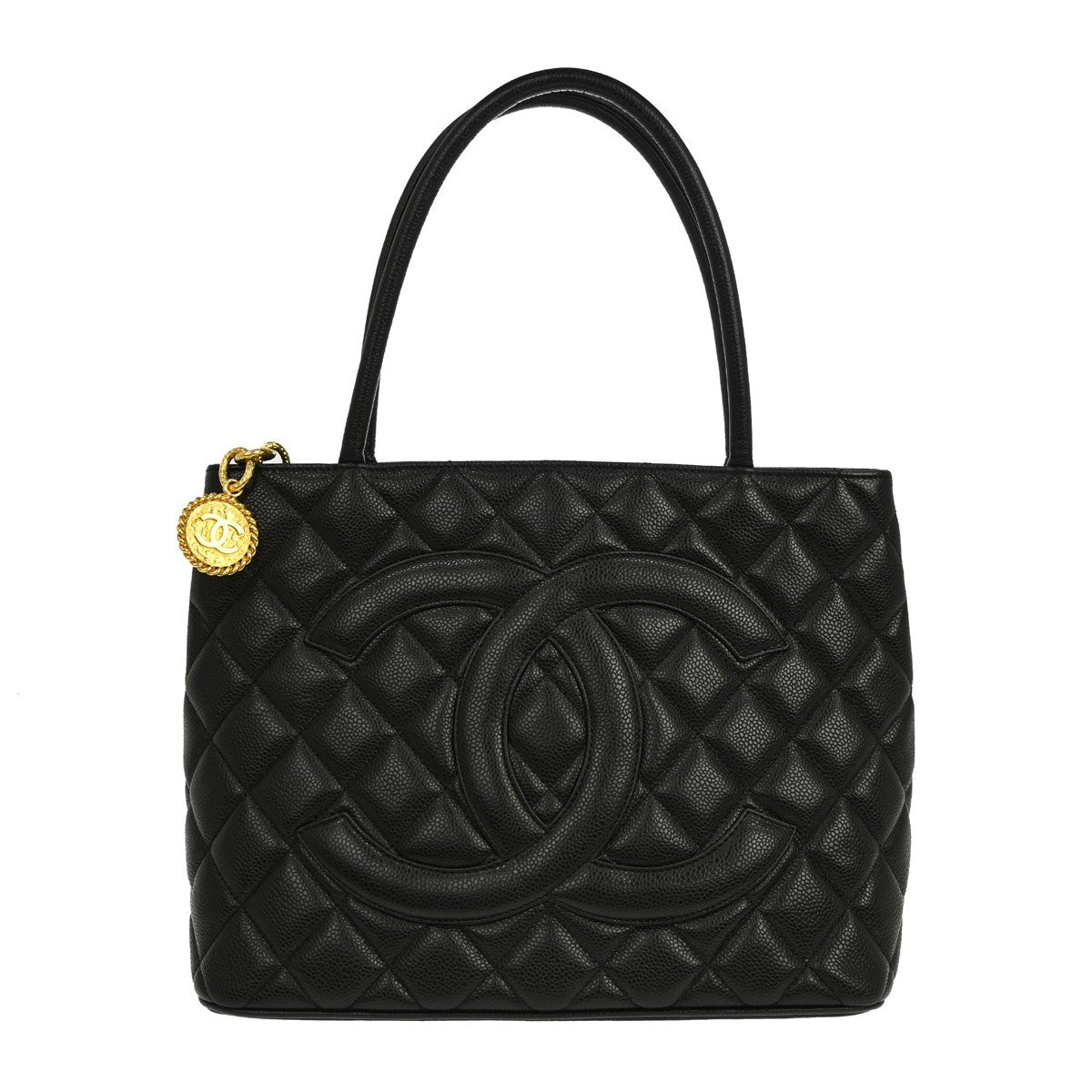 Chanel Medallion Tote Quilted Caviar Product Image