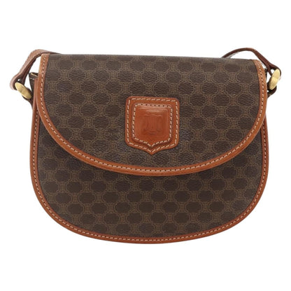 Celine Vintage Macadam Shoulder Bag Canvas and Leather Product Image