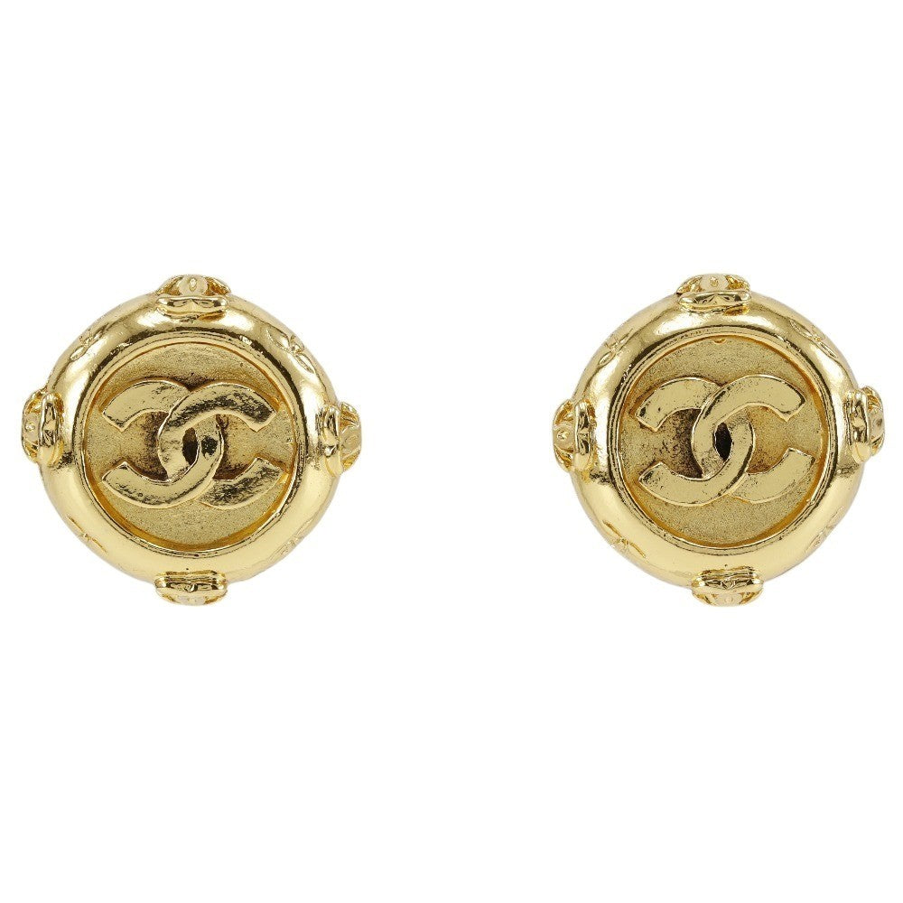 Chanel Vintage CC Clip-On Earrings Metal Product Image