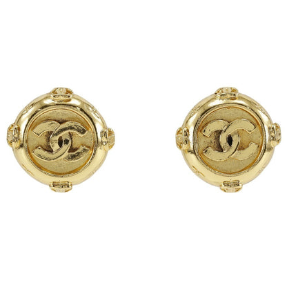 Chanel Vintage CC Clip-On Earrings Metal Product Image