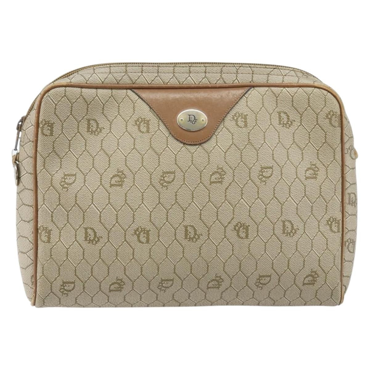 Christian Dior Vintage Honeycomb Canvas and Leather Product Image