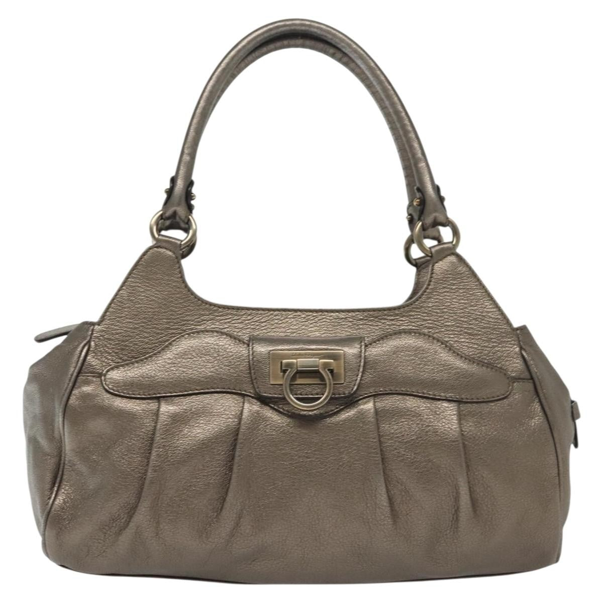 Salvatore Ferragamo Gancini handbag Leather Product Image