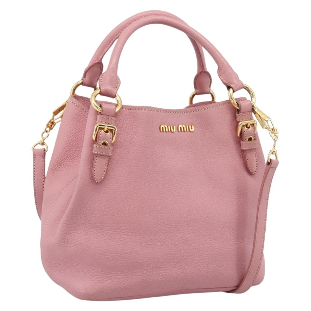 Miu Miu Madras Convertible Leather Medium