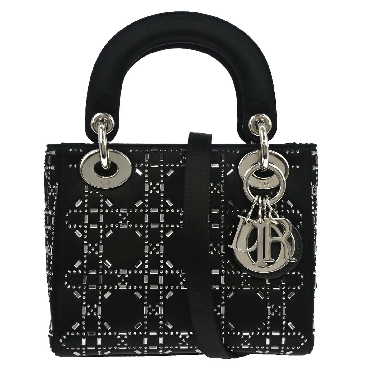 Christian Dior Lady Dior Black Satin and Bead Embroidery Product Image