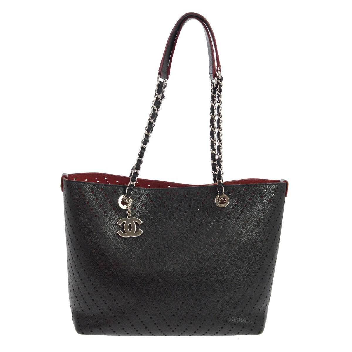 Chanel Shopping Perforated Caviar Small