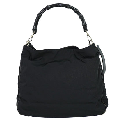 Gucci Vintage Bamboo Hobo Nylon Medium