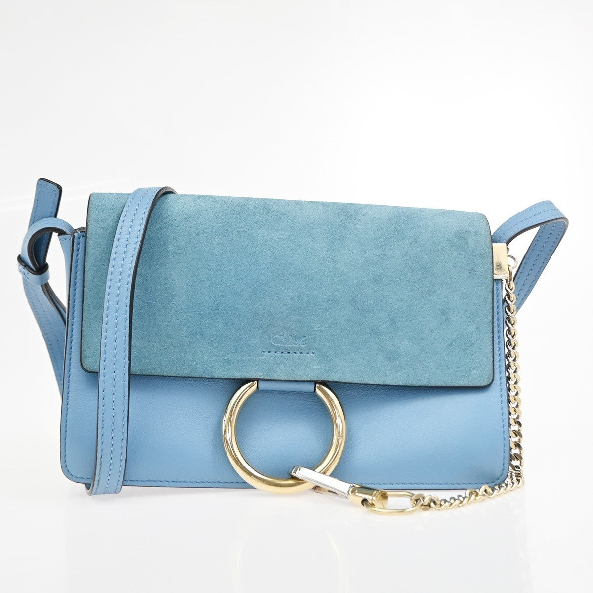 Chloe Faye Leather and Suede Small