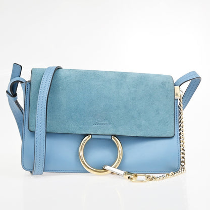 Chloe Faye Leather and Suede Small