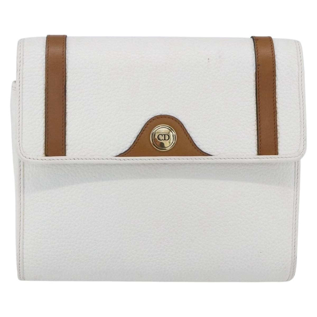 Christian Dior Vintage CD Logo Shoulder Bag Leather Product Image
