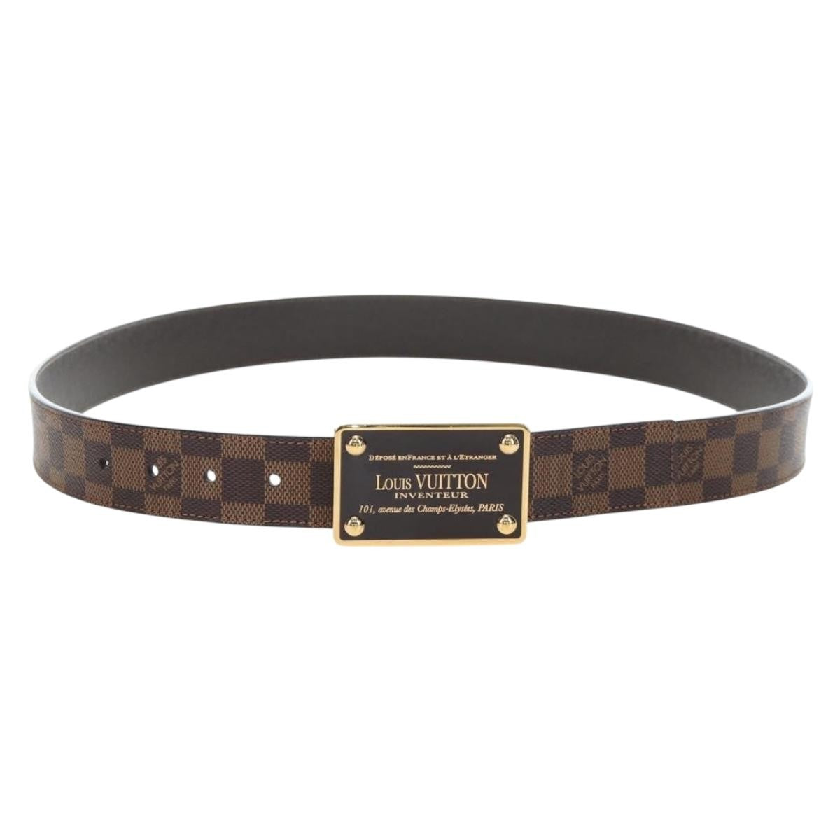 Louis Vuitton Inventeur Belt Damier Ebene Medium