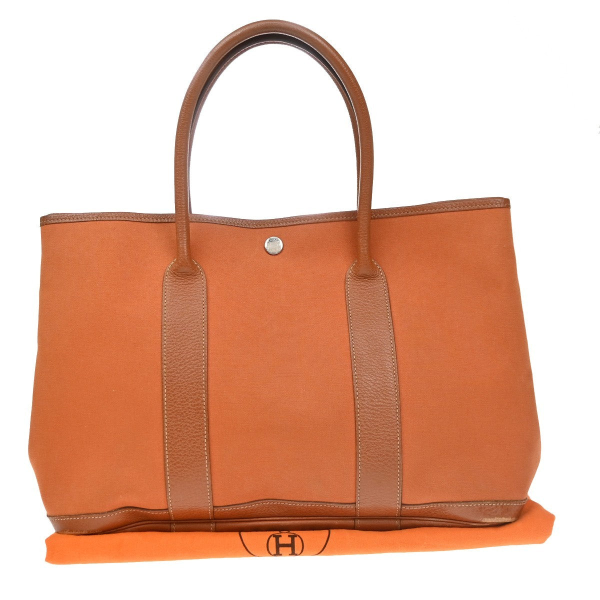Hermes Garden Party Toile and Leather Product Image