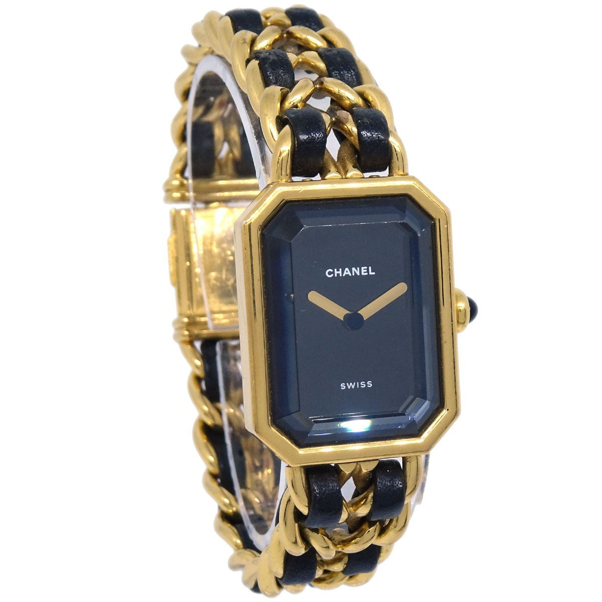 Chanel Premiere Rock Quartz Plated Metal and Leather 20