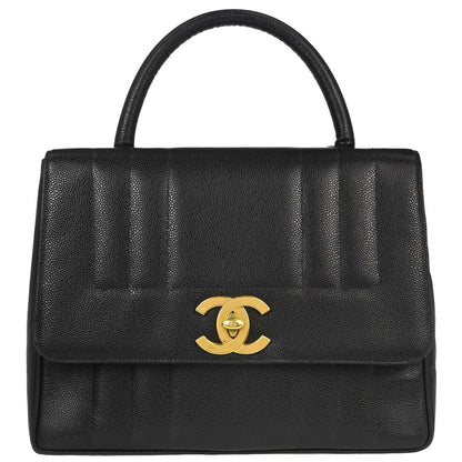 Chanel Vintage Top Handle Vertical Quilt Caviar Jumbo
