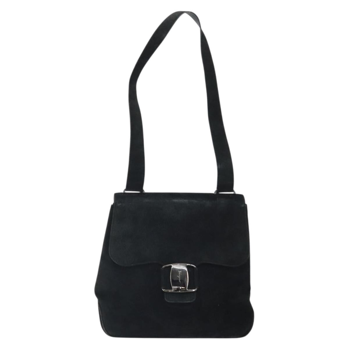 Salvatore Ferragamo Vala Shoulder Bag Suede Product Image