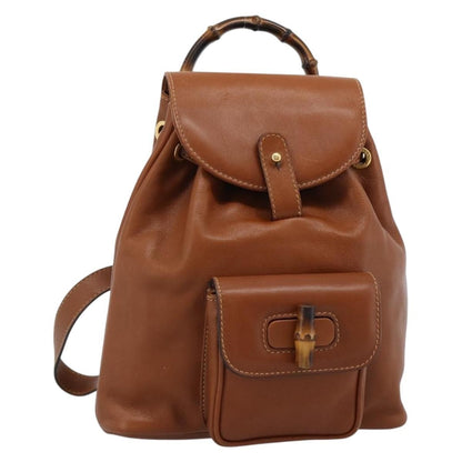 Gucci Vintage Bamboo Backpack Leather Mini