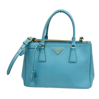 Prada Double Zip Lux Tote Saffiano Leather Medium