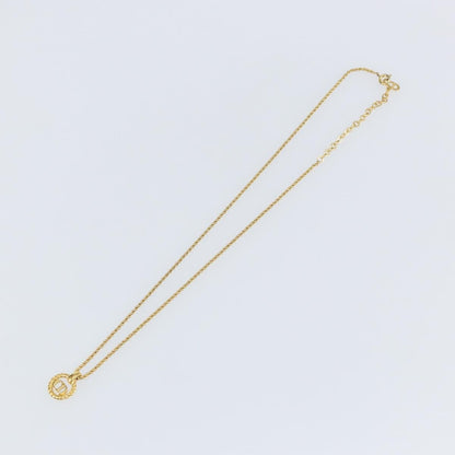Christian Dior CD Round Pendant Necklace Metal Product Image
