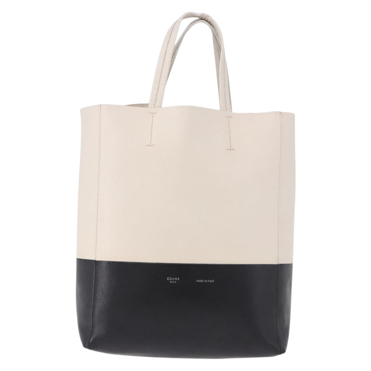 Celine Vertical Bi-Cabas Tote Leather Large