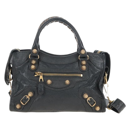 Balenciaga City Giant Studs Leather Mini
