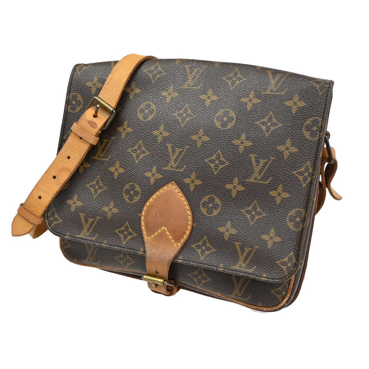 Louis Vuitton Cartouchiere Handbag Monogram Canvas GM