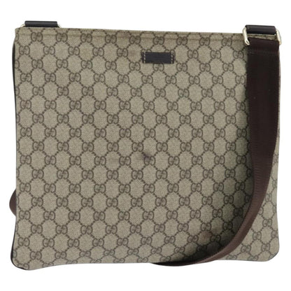 Gucci Zip Top Messenger Bag GG Coated Canvas Large