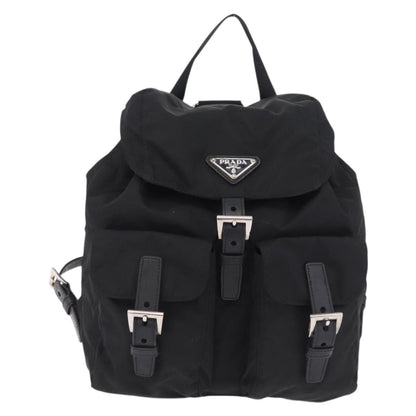 Prada Double Pocket Backpack Chain Re-Nylon Mini