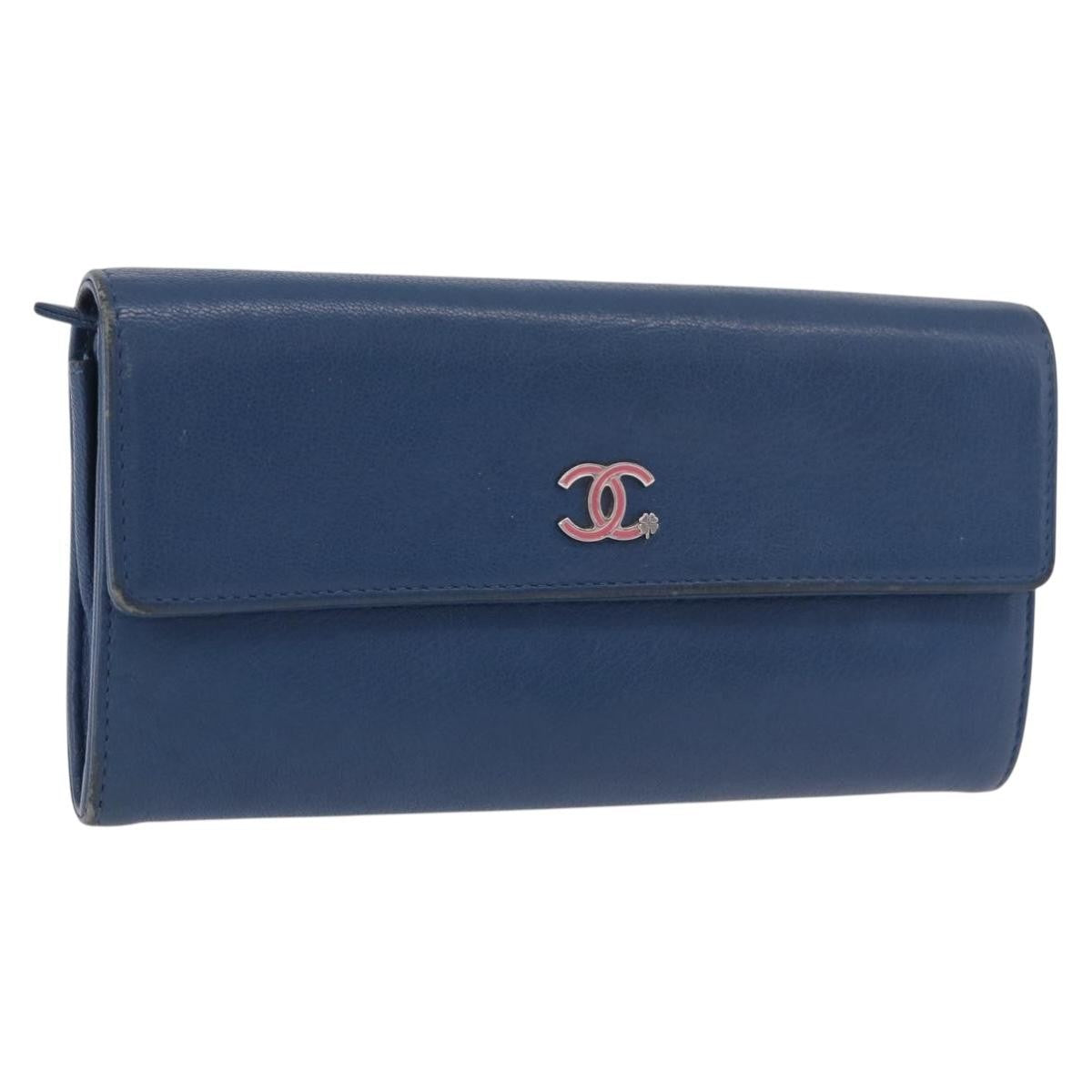 Chanel Lucky Clover Long Flap Wallet Leather Product Image