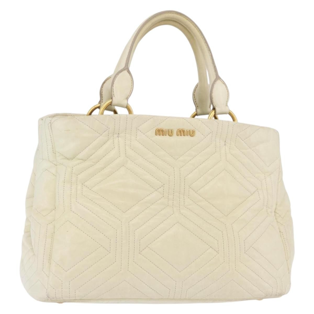 Miu Miu Beau Top Handle Leather Medium