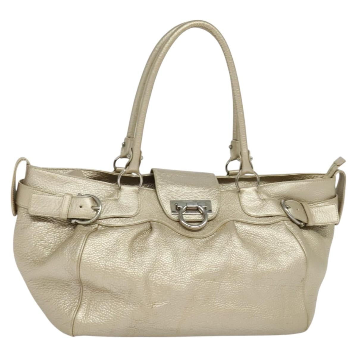 Salvatore Ferragamo Gancini Tote Leather Product Image