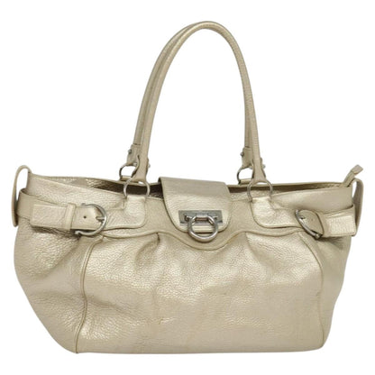 Salvatore Ferragamo Gancini Tote Leather Product Image