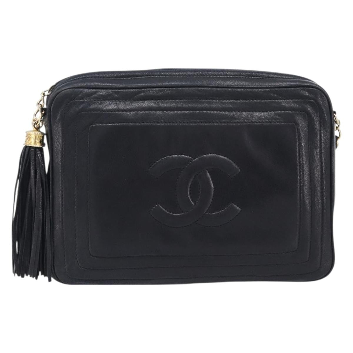 Chanel Vintage CC Camera Leather Large