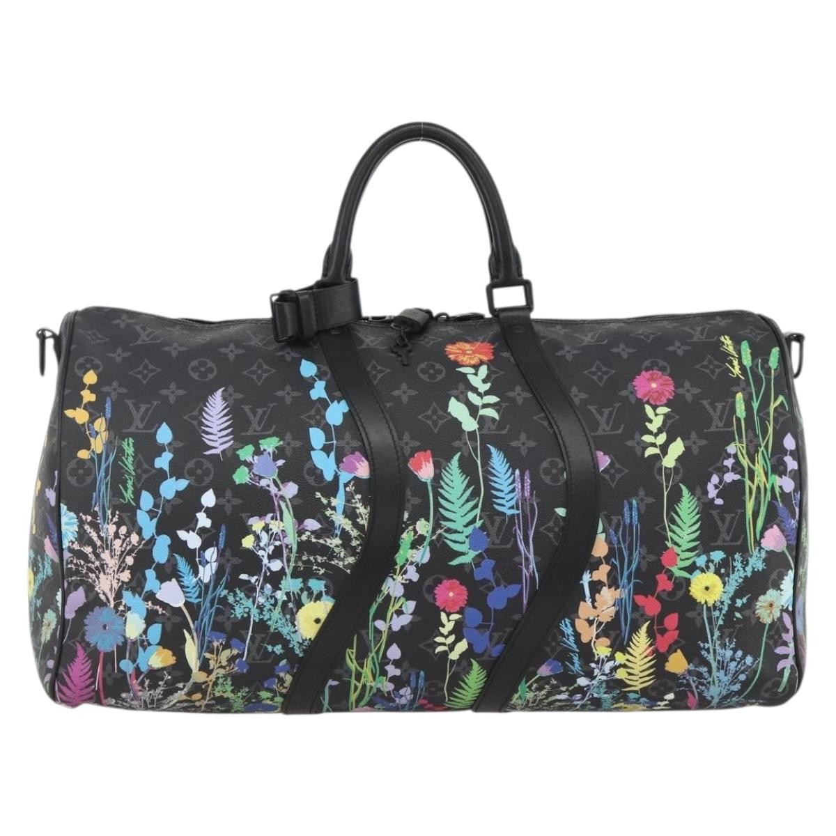 Louis Vuitton Keepall Bandouliere Limited Edition Foliage Monogram Eclipse 50