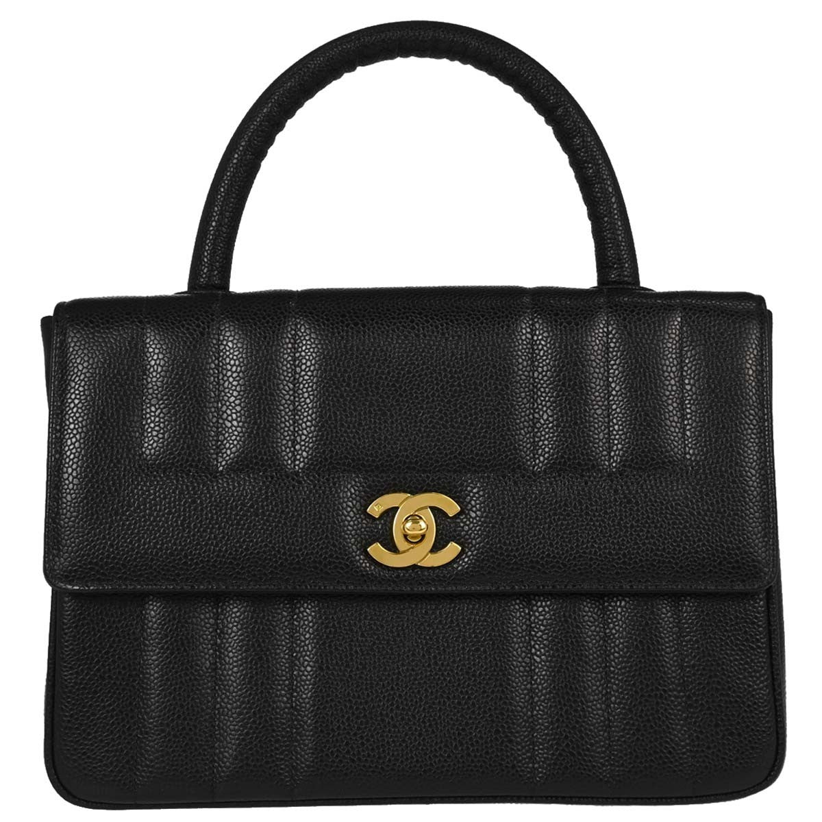 Chanel Vintage Top Handle Vertical Quilt Caviar Medium