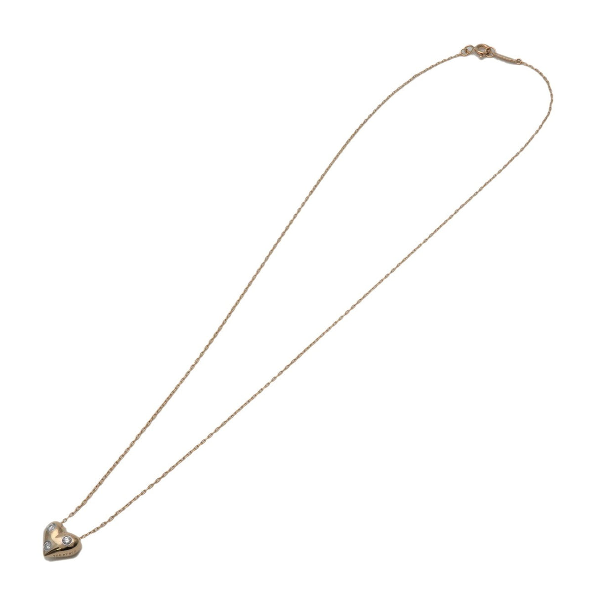 Tiffany & Co. Etoile Heart 3 Diamond Pendant 18K Yellow Gold with Platinum and Diamonds Product Image