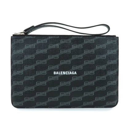 Balenciaga Signature Pouch Monogram PVC Leather Medium