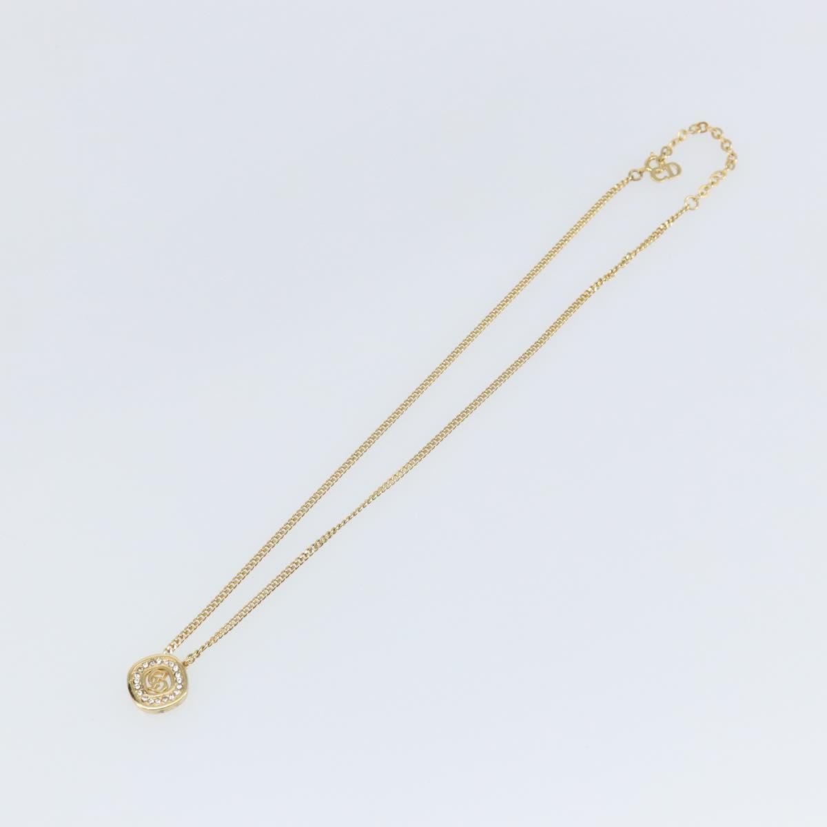 Christian Dior CD Pendant Necklace Metal and Crystals Product Image