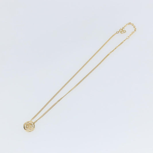 Christian Dior CD Pendant Necklace Metal and Crystals Product Image