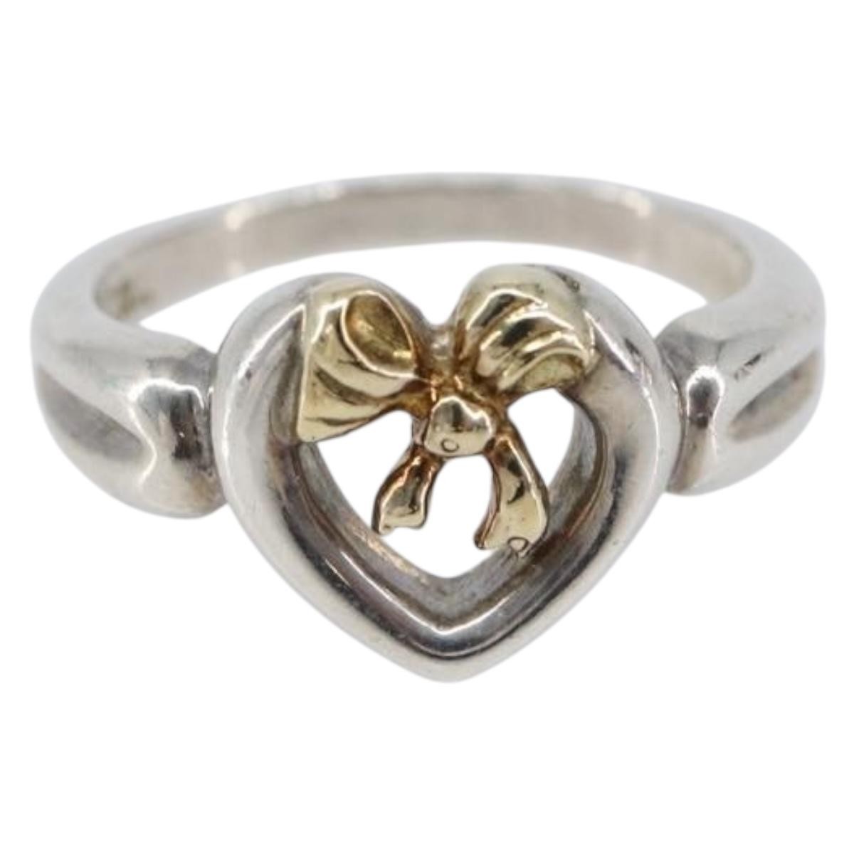 Tiffany & Co. Heart Ribbon Silver 925 and K18 Yellow Gold Product Image