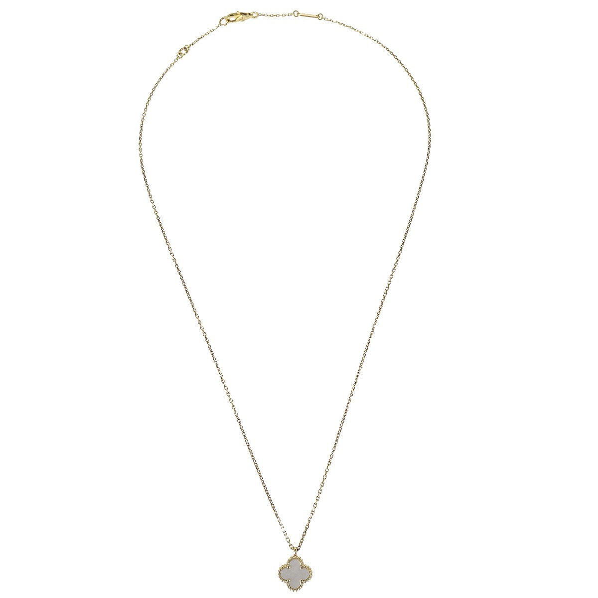 Van Cleef & Arpels Vintage Alhambra Pendant Necklace 18K Yellow Gold and Mother of Pearl Product Image