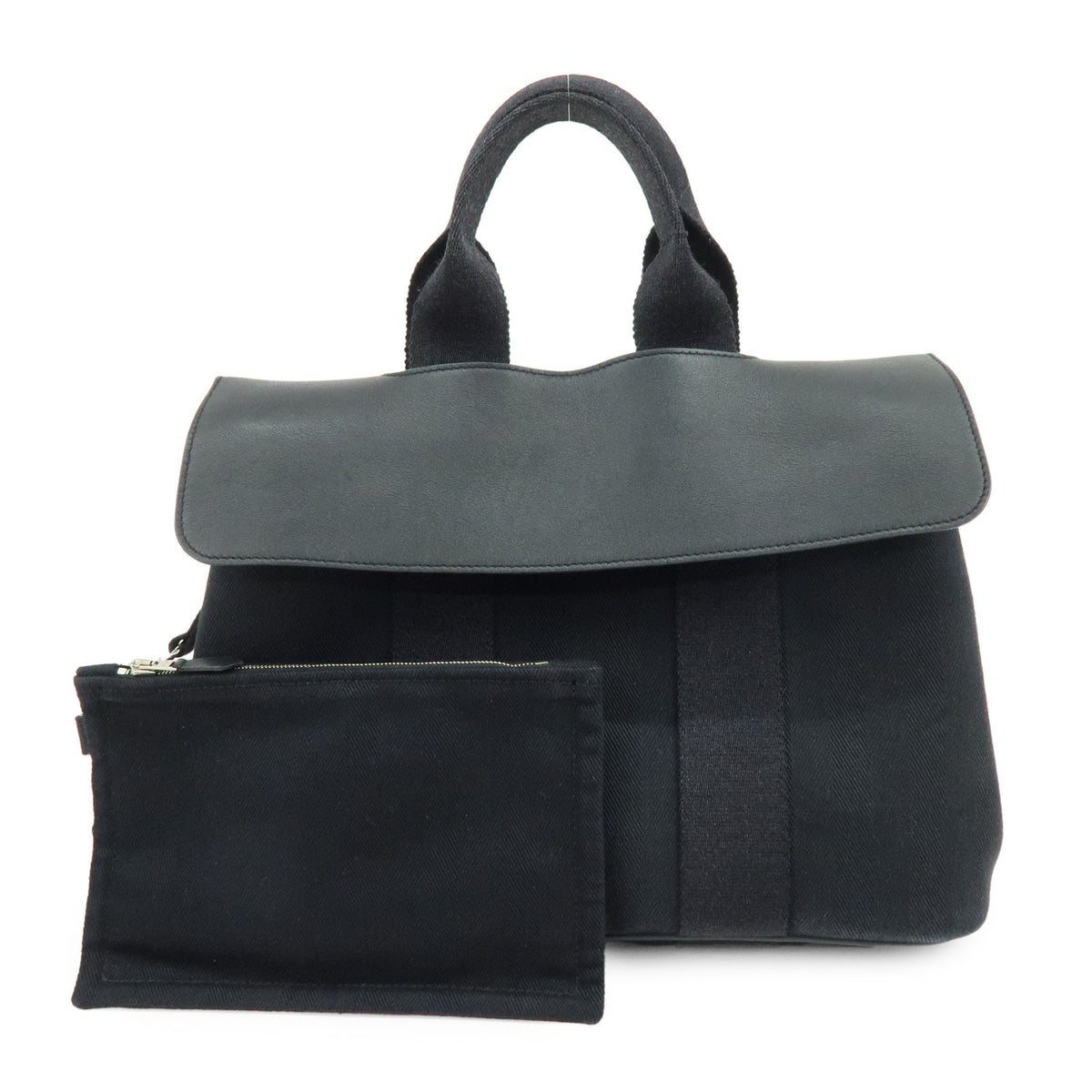 Hermes Valparaiso Toile and Leather PM