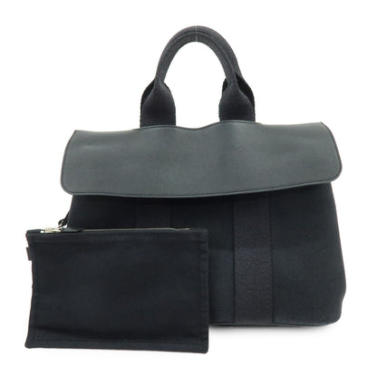 Hermes Valparaiso Toile and Leather PM