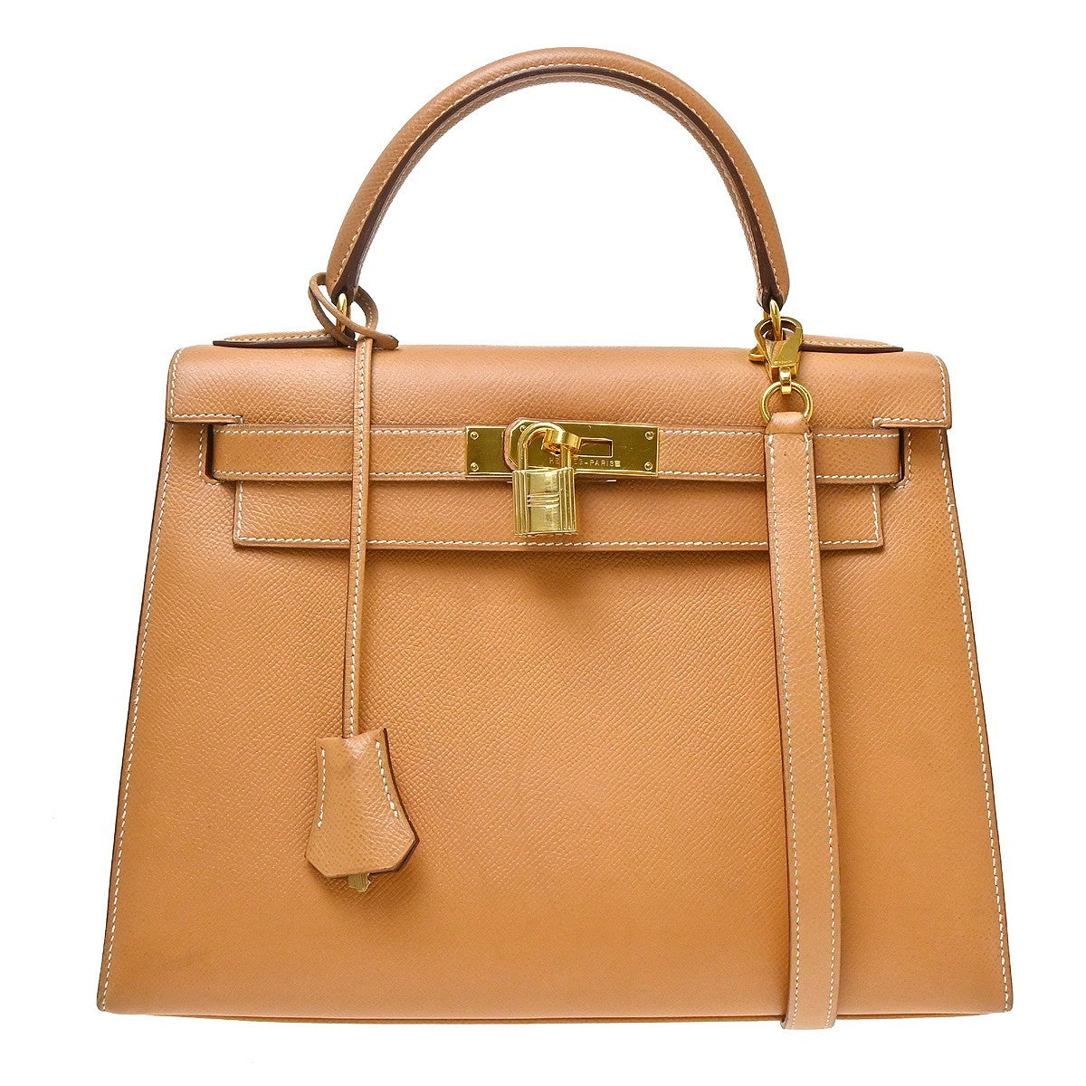 Hermes Kelly Beige Courchevel with Gold Hardware 28