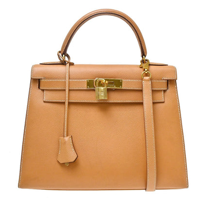 Hermes Kelly Beige Courchevel with Gold Hardware 28