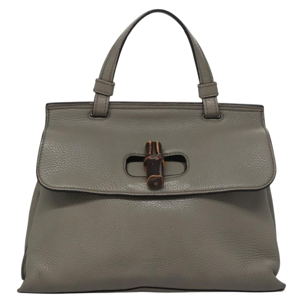 Gucci Bamboo Daily Top Handle Bag Leather Medium