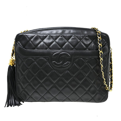 Chanel Vintage Camera Tassel Quilted Leather Medium