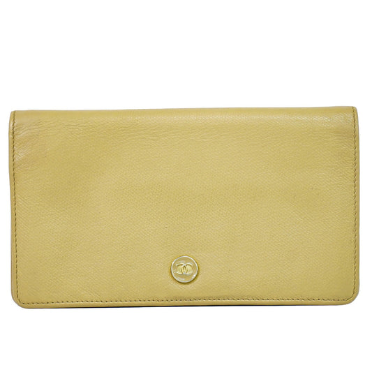 Chanel CC bifold wallet leather medium