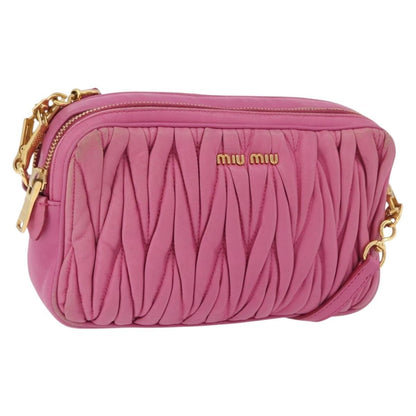 Miu Miu Tech Matelasse Leather Small