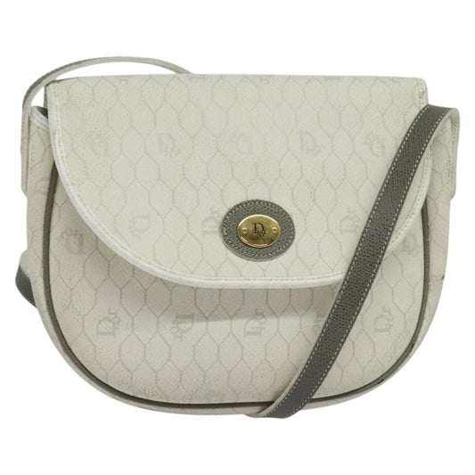 Christian Dior Vintage Honeycomb Flap Coated Canvas Long