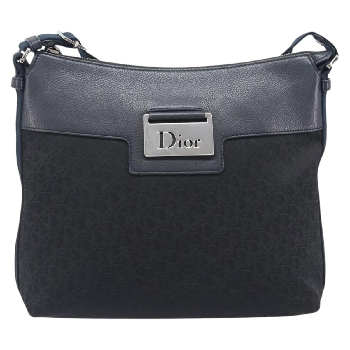 Christian Dior Vintage Street Chic Messenger Diorissimo Canvas and Leather Small